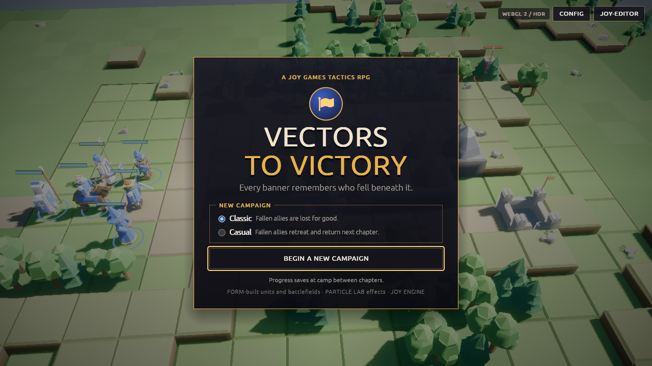 VECTORS TO VICTORY gameplay